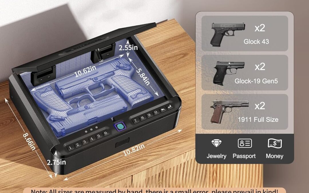 Top 3 Biometric Gun Safes Reviewed for Home and Travel